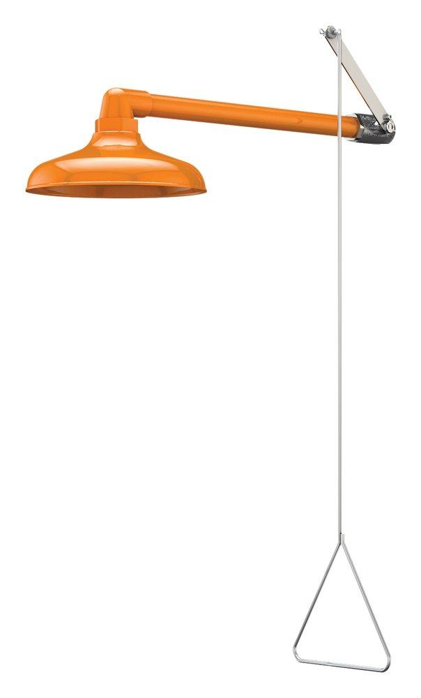 Guardian Equipment Orange Barrier Free Emergency Shower with Plastic Head 