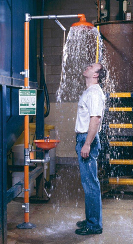 Guardian Equipment Orange 1-1/4 in. 20 gpm FNPT Pull Safety Shower 