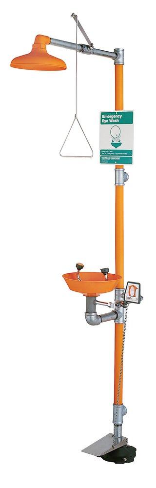 Guardian Equipment Orange Eyewash Shower Safety Station 