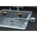 Deckmount Eye Wash with 90 Degree Swivel in Stainless Steel