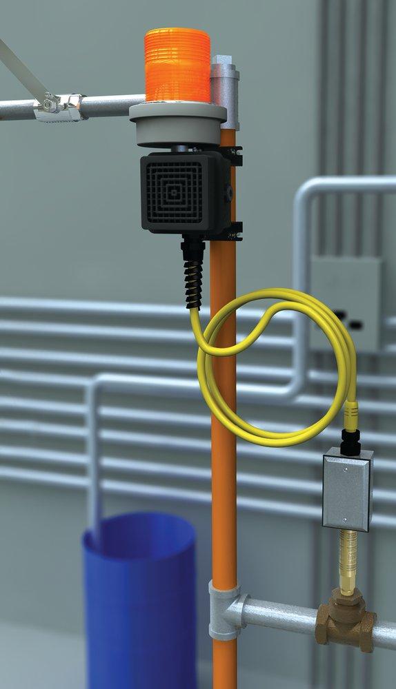 Guardian Equipment 120V Electric Alarm Unit for Safety Stations with Flashing Light and Horn 