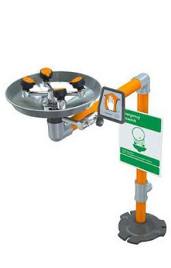 1/2 x 1-1/4 in. Stainless Steel Pedestal Mount Eye or Face Wash Bowl