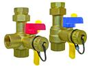 1 in. FPT Union x FPT Service Valve Kit with Pressure Relief Valve