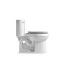 KOHLER White 1.28 gpf Elongated Floor Mount One Piece Toilet 