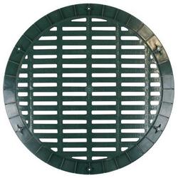 18 in. Plastic Heavy Duty Grate in Green