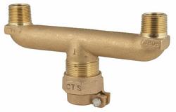 1 x 3/4 x 3/4 in. Pack Joint x MIPS x MIPS Brass Reducing U Branch