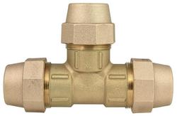 2 in. Grip Joint Brass Tee