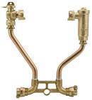 1 x 15 in. MIP Brass and Copper Water Service Meter Setter