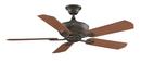 Fanimation Oil Rubbed Bronze 75W 5-Blade Ceiling Fan with 52 in. Blade Span and 2-Light 