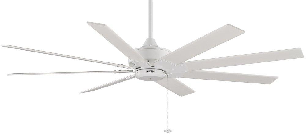 Fanimation Matte White 63 in. 65W 8-Blade Ceiling Fan 