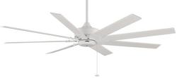 63 in. 65W 8-Blade Ceiling Fan in Matte White