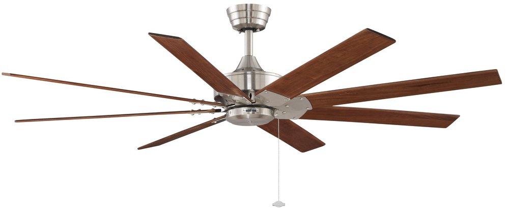 Fanimation Brushed Nickel 63 in. 65W 8-Blade Ceiling Fan 