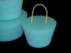 4 in. Plastic Temperature Plug for 3.50 - 6.00 in. ID Pipe