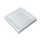 60 in. x 36 in. Shower Base with Center Drain in White