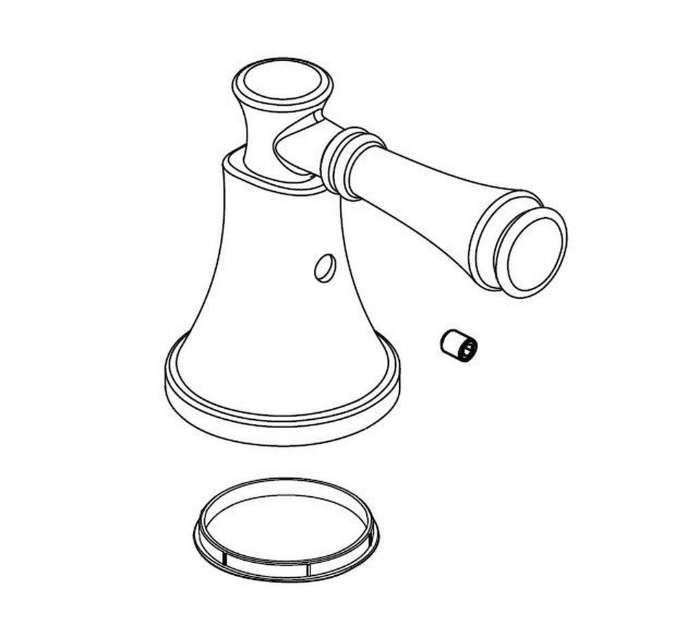 Delta Faucet Chrome Metal Handle Lever Kit 