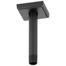 6 in. Ceiling Mount Shower Arm and Flange in Matte Black