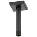 Brizo Matte Black 1/2 x 6 in. NPT Solid Brass Shower Arm and Flange 