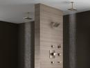 Brizo Brilliance Brushed Nickel 1/2 in. NPT Solid Brass Shower Arm and Flange 
