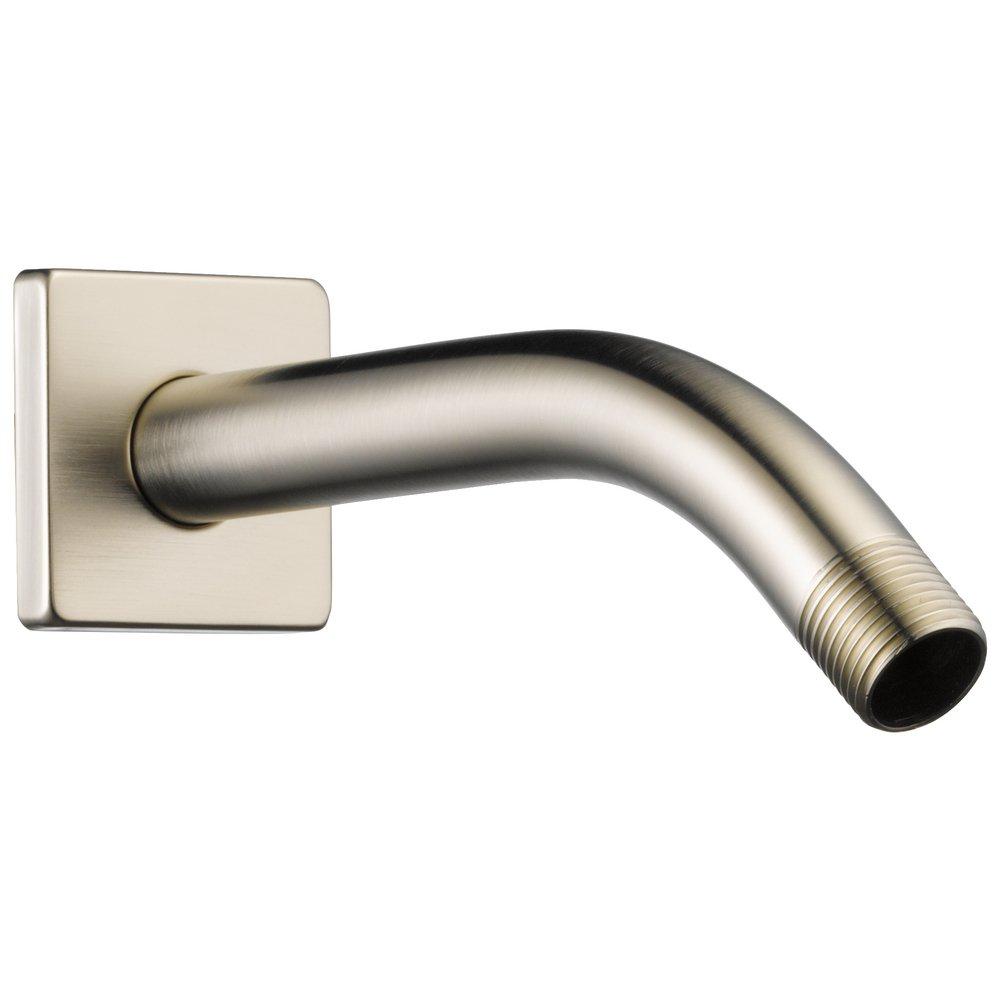 Brizo Brilliance&reg; Brushed Nickel 1/2 in. NPT Solid Brass Shower Arm and Flange 