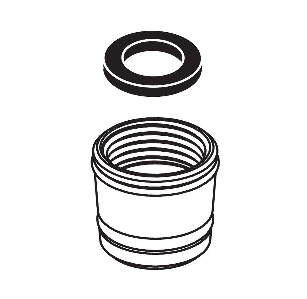 Delta Faucet Stainless Brass Nus, Washer and Gasket 