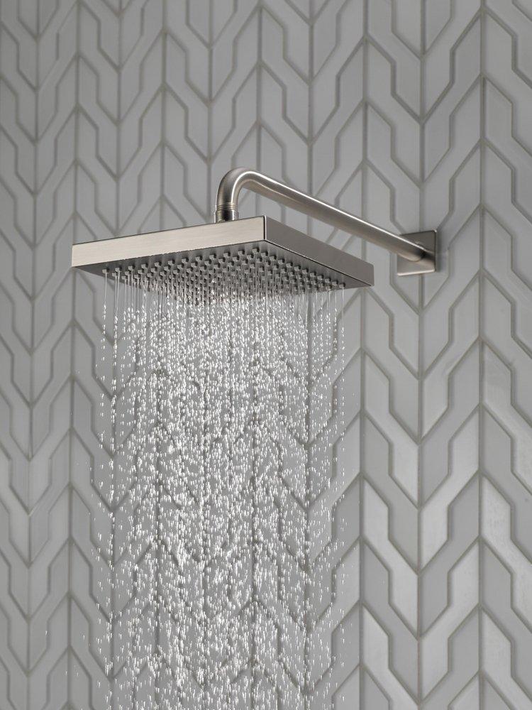 Delta Faucet Stainless Single Function Soft Rain Showerhead 