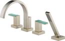 Brizo Brushed Nickel No Handle Roman Tub Faucet Trim Only 