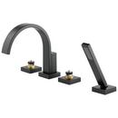 Roman Tub Faucet with Handshower in Matte Black (Trim Only)
