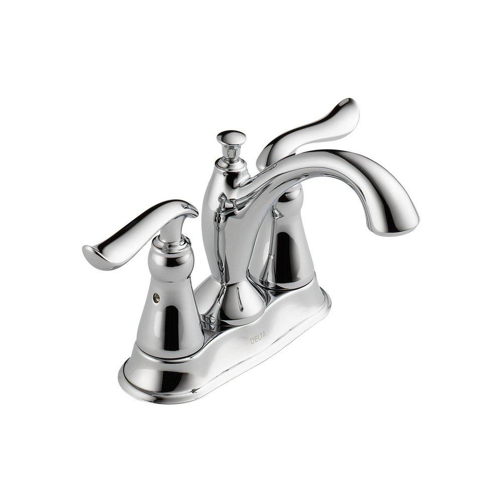 Delta Faucet Chrome Two Handle Centerset Bathroom Sink Faucet 