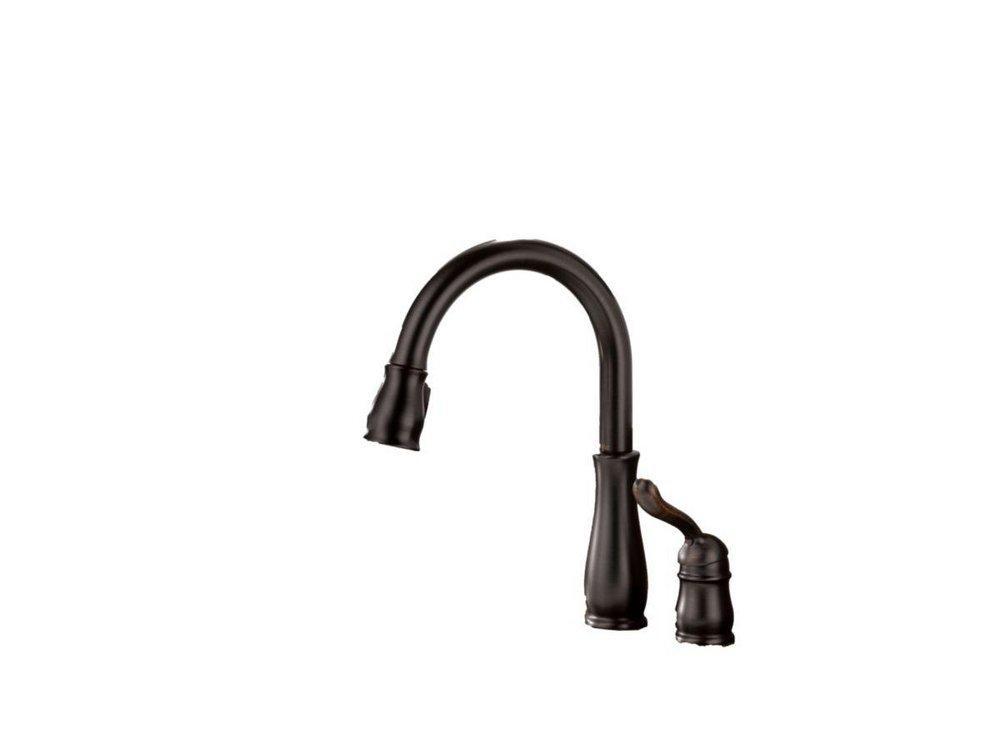 Delta Faucet Arctic Stainless Single Handle Pull Down Kitchen Faucet 