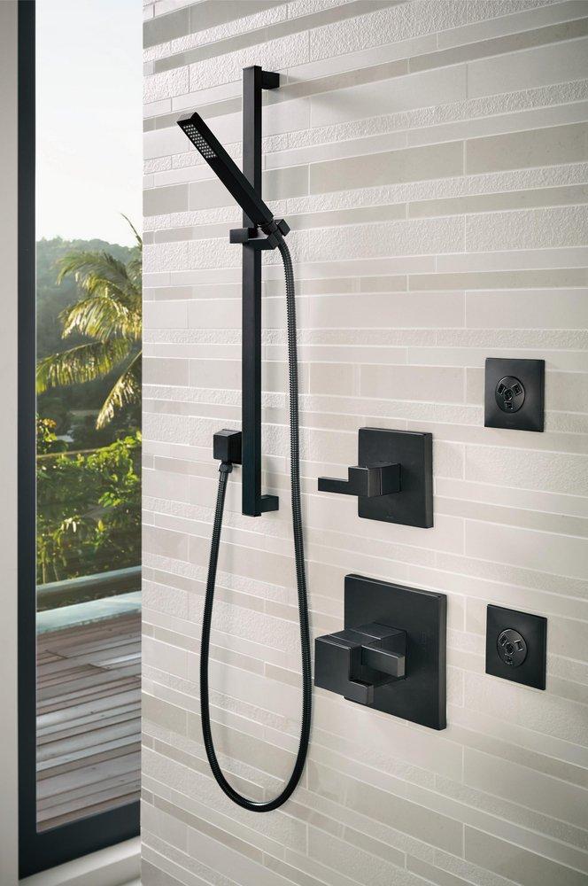 Brizo Matte Black Single Function Full Spray Showerhead 