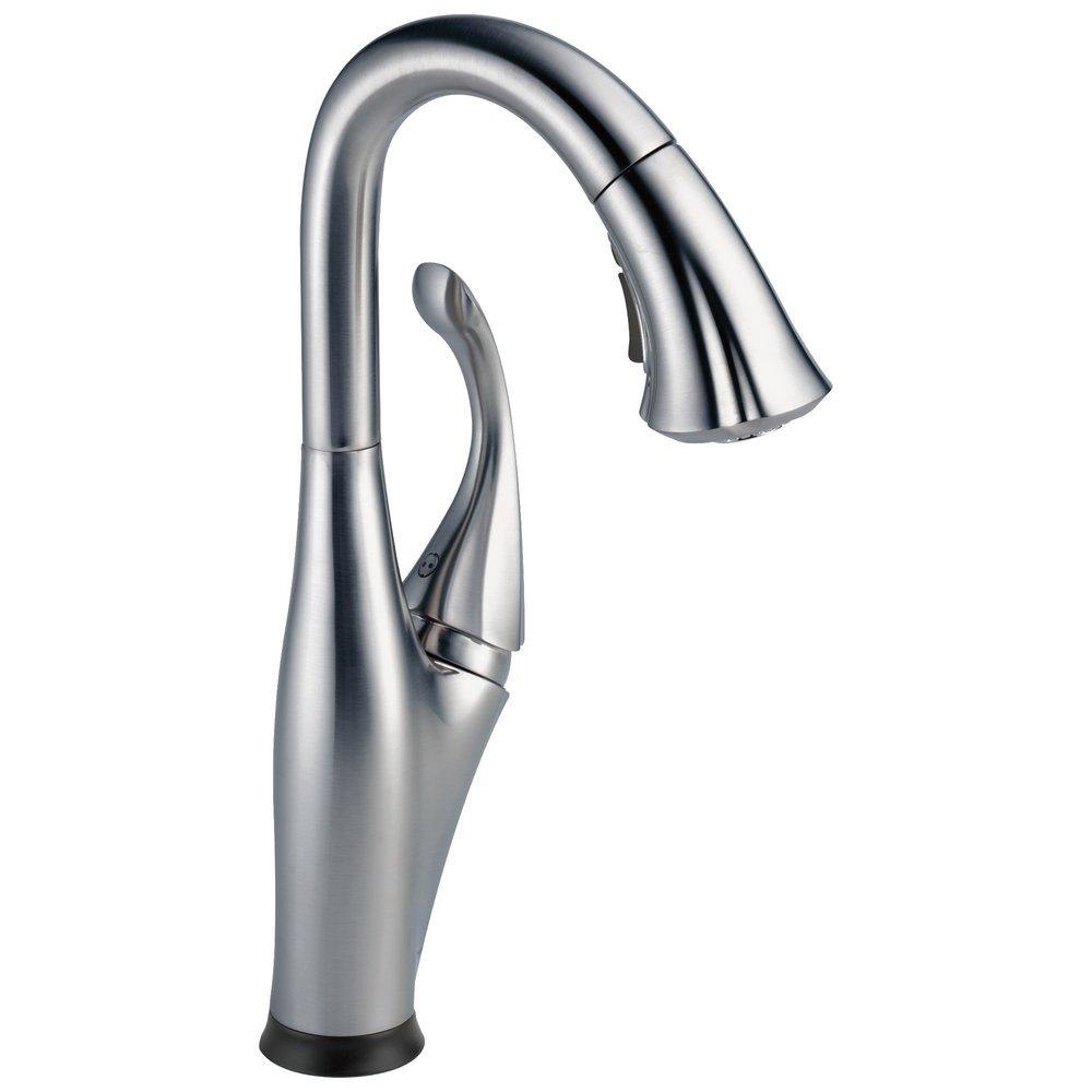 Delta Faucet Arctic Stainless Single Lever Handle Bar Faucet 
