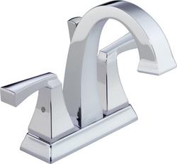 Two Handle Centerset Bathroom Sink Faucet in Chrome