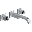 Two Handle Wall Mount Bathroom Sink Faucet in Chrome (Handles Sold Separately)