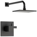 One Handle Single Function Shower Faucet in Matte Black (Trim Only)