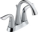 Delta Faucet Chrome Two Handle Centerset Bathroom Sink Faucet with Pop-Up Drain Assembly
