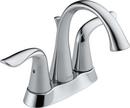 Delta Faucet Chrome Two Handle Centerset Bathroom Sink Faucet with Pop-Up Drain Assembly 