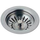 3-1/8 in. Brass Basket Strainer in Arctic Stainless