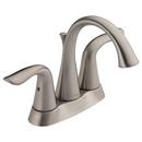 Delta Faucet Brilliance&reg; Stainless Two Handle Centerset Bathroom Sink Faucet 