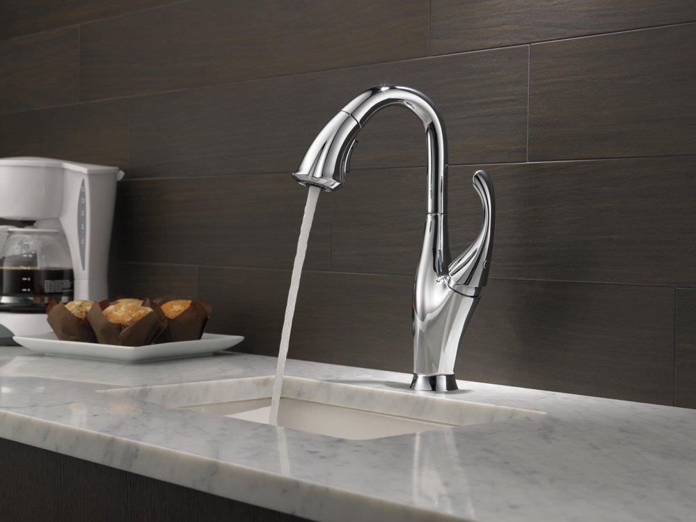 Delta Faucet Champagne Bronze Single Lever Handle Bar Faucet 