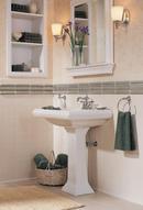 Delta Faucet Stainless Two Handle Centerset Bathroom Sink Faucet 