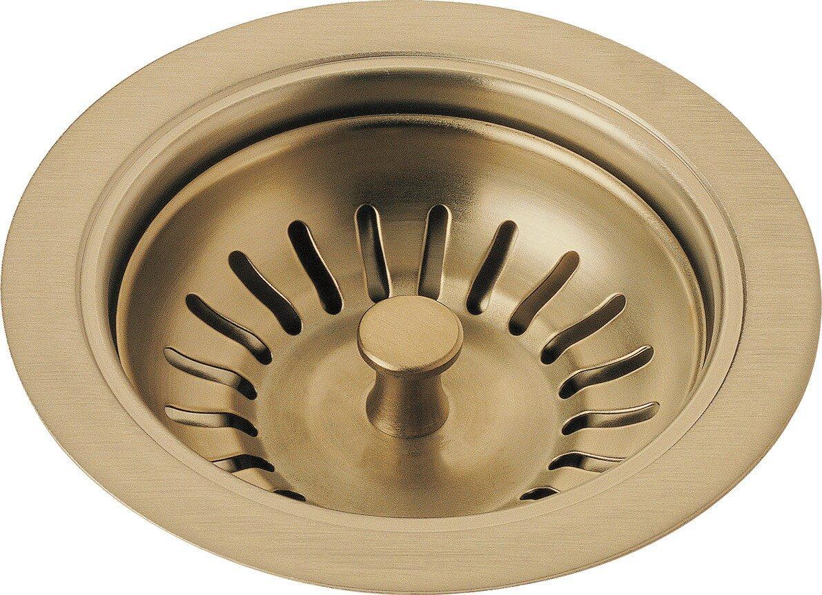 Delta Faucet Champagne Bronze 3-1/8 in. Brass Basket Strainer 