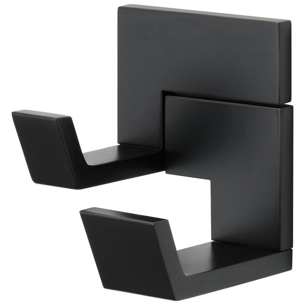 Brizo Matte Black 2-Hook Robe Hook 