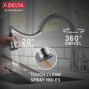 Delta Faucet Arctic Stainless Single Handle Pull Down Kitchen Faucet 