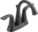 Delta Faucet Venetian Bronze Two Handle Centerset Bathroom Sink Faucet 