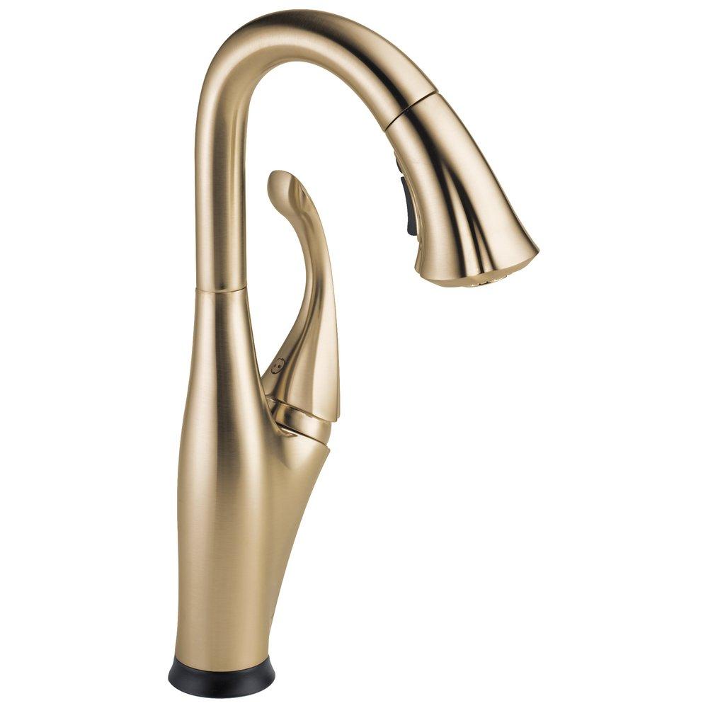 Delta Faucet Champagne Bronze Single Lever Handle Bar Faucet 