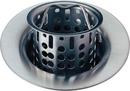 1-5/8 in. Brass Basket Strainer in Arctic Stainless