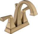 Two Handle Centerset Bathroom Sink Faucet in Champagne Bronze