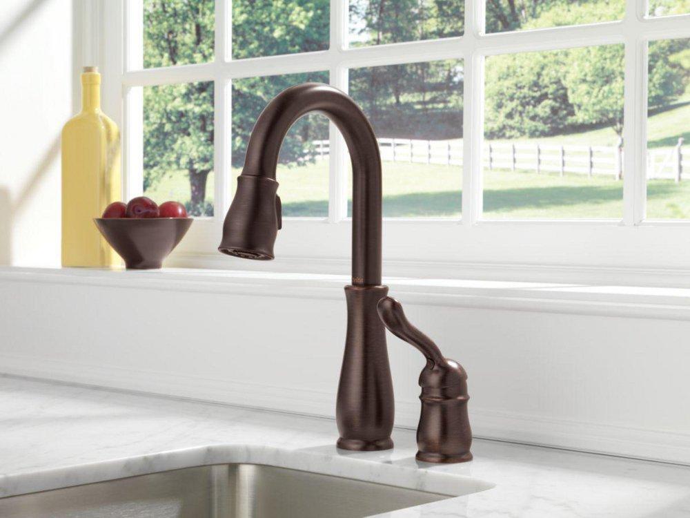 Delta Faucet Arctic Stainless Single Lever Handle Bar Faucet 