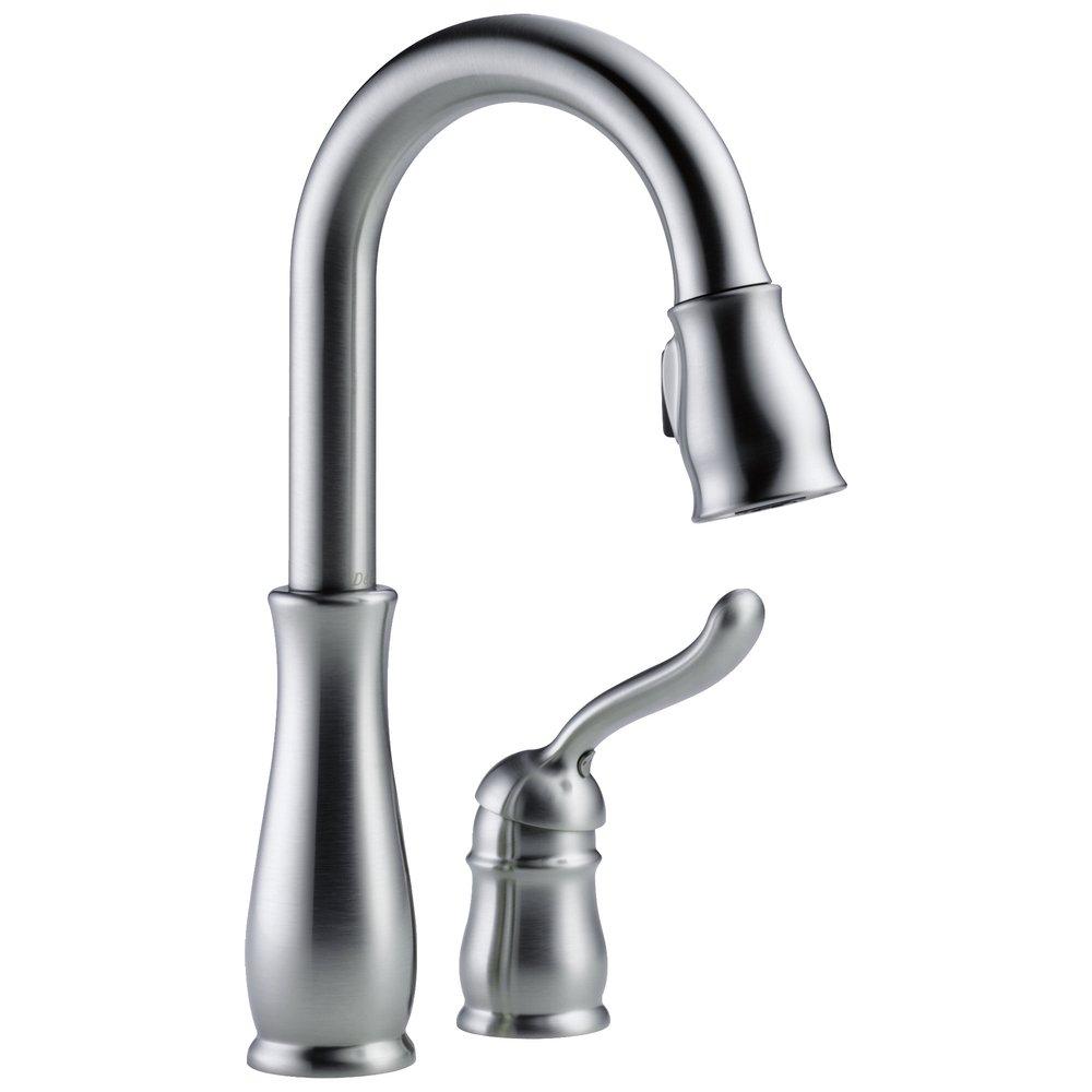 Delta Faucet Arctic Stainless Single Lever Handle Bar Faucet 
