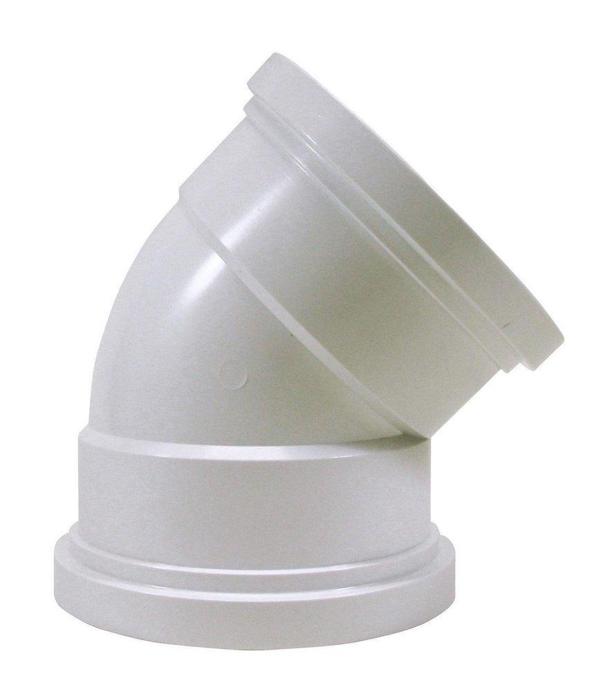 TRENCH TOUGH PLUS Gasket 45 Degree SDR 35 Plastic Sewer Elbow 